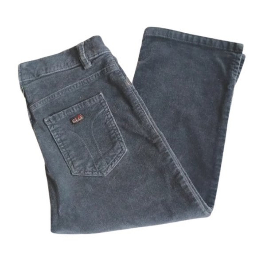 Miss Sixty Gray Velvet Made in Italy Capri Pants- Sz. 26